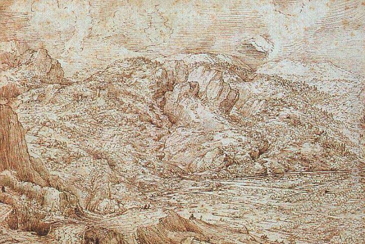 Landscape of the Alps painting - Pieter the Elder Bruegel Landscape of the Alps art painting